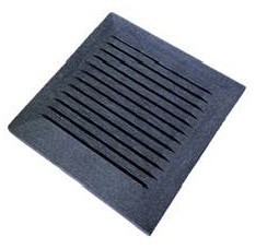 Chapeau poteau composite à enfoncer C102 gris,