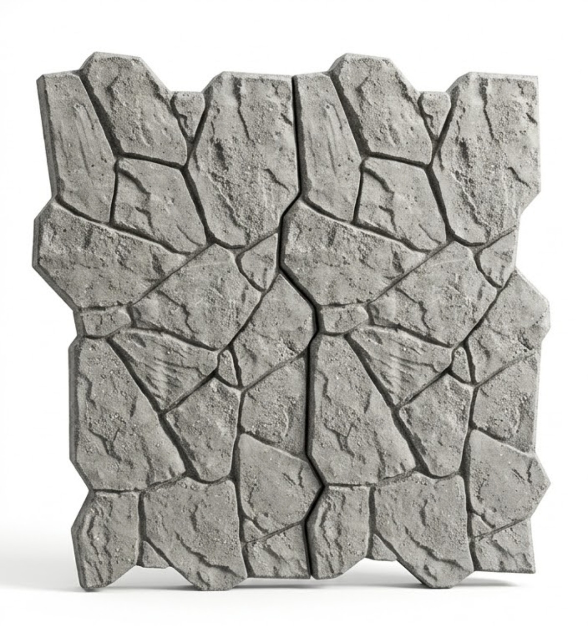 Lot de 9 Panneaux Muraux 3D Polyuréthane Imitation Pierre Grise (PU Stone) – 120 × 60 cm (6,48 m²)